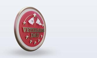 3d Veterans day South Korea rendering left view photo