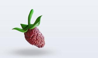 3d Fruits Mulberry rendering left view photo