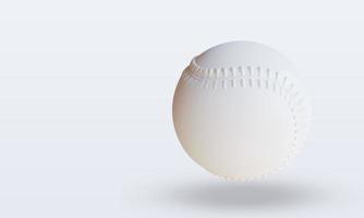 Vista superior de representación de jai alai de pelota deportiva 3d foto