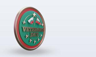 3d Veterans day Bulgaria rendering left view photo