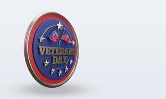 3d Veterans day Liechtenstein rendering left view photo