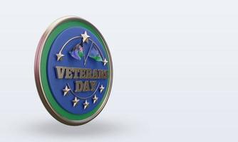 3d Veterans day South Sudan rendering left view photo