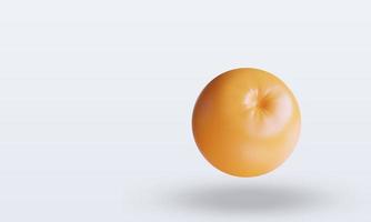 3d Fruits Grapefruit rendering top view photo