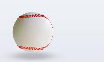 3d deporte pelota béisbol renderizado vista izquierda foto