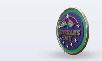 3d Veterans day Mauritius rendering right view photo
