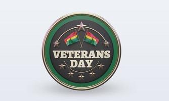 3d Veterans day Ghana rendering front view photo