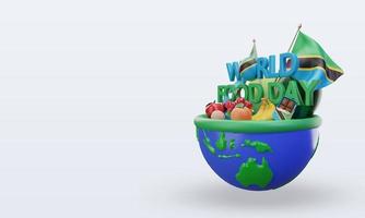 3d día mundial de la alimentación tanzania renderizado vista derecha foto