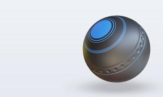 3d sport ball césped bowls renderizado vista derecha foto