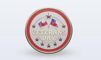 3d Veterans day Chile rendering front view photo