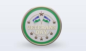 3d Veterans day Lesotho rendering front view photo