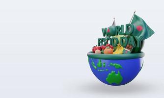 3d World Food Day Bangladesh rendering right view photo