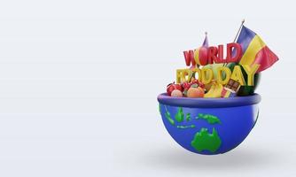 3d World Food Day Romania rendering right view photo