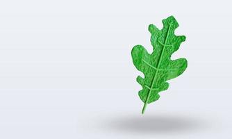 3d Vegetable Arugula rendering top view photo