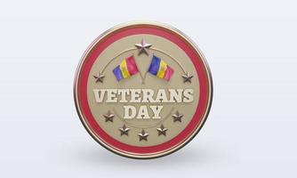 3d Veterans day Andorra rendering front view photo