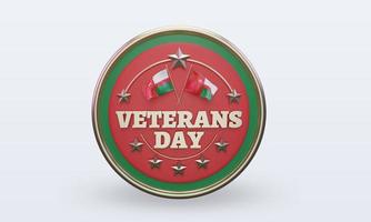 3d Veterans day Oman rendering front view photo