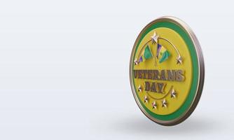 3d Veterans day St Vincent and the Grenadines rendering right view photo