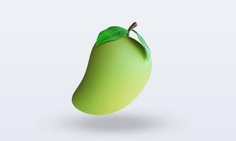 3d Fruits Mango rendering front view photo