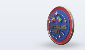 3d Veterans day Ethiopia rendering right view photo