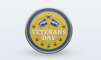 3d Veterans day El Salvador rendering front view photo