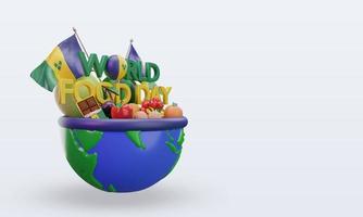 3d World Food Day St Vincent and the Grenadines rendering left view photo