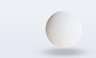 Vista superior de renderizado de pelota de fútbol sala de pelota de deporte 3d foto