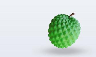 3d Fruits Persimmon rendering top view photo