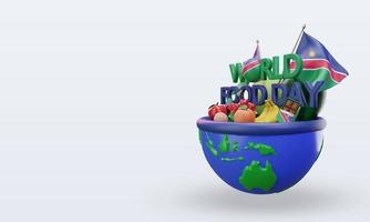 3d día mundial de la alimentación namibia renderizado vista derecha foto