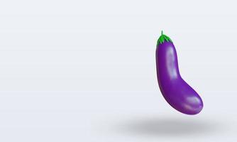 3d Vegetable Eggplant rendering right view photo