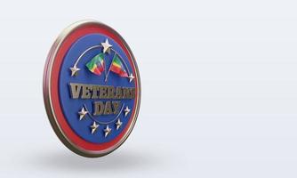 3d Veterans day Ethiopia rendering left view photo