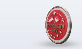 3d Veterans day Indonesia rendering right view photo