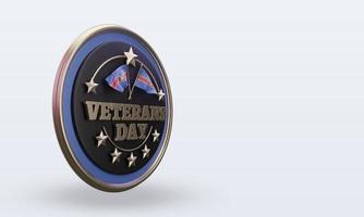 3d Veterans day Eswatini rendering left view photo