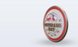 3d Veterans day Chile rendering right view photo