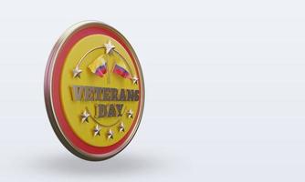 3d Veterans day Colombia rendering left view photo