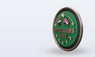 3d Veterans day Sudan rendering right view photo