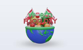 3d World Food Day Burundi rendering front view photo