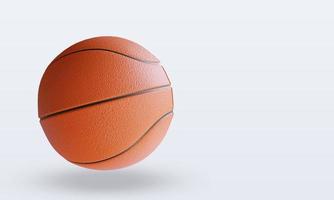 3d deporte pelota baloncesto renderizado vista izquierda foto