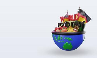 3d día mundial de la alimentación alemania renderizado vista derecha foto