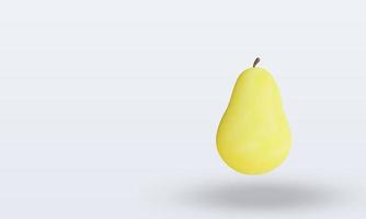 3d Fruits Pear rendering right view photo