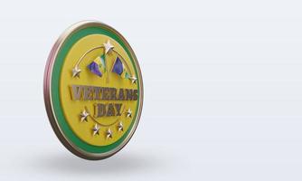 3d Veterans day St Vincent and the Grenadines rendering left view photo