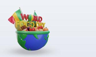 3d World Food Day Mali rendering left view photo