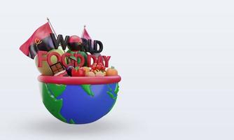 3d World Food Day Angola rendering left view photo