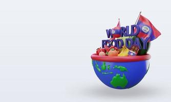 3d día mundial de la alimentación belice renderizado vista derecha foto