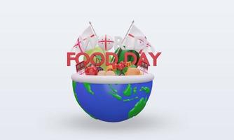 3d World Food Day Georgia rendering front view photo