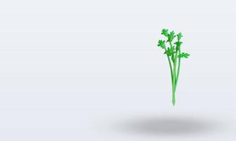3d Vegetable Celery rendering right view photo