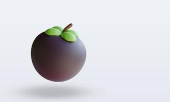 3d Fruits Mangosteen rendering left view photo