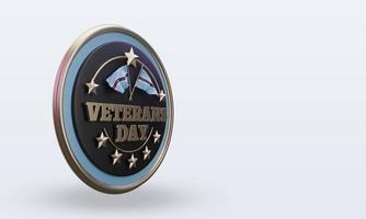 3d Veterans day Botswana rendering left view photo