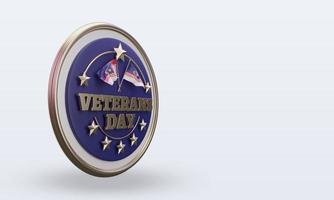 3d Veterans day Malaysia rendering left view photo