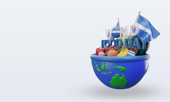 3d World Food Day Nicaragua rendering right view photo