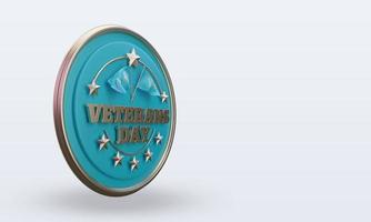 3d Veterans day Kazakhstan rendering left view photo