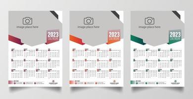 plantilla de diseño de calendario 2023